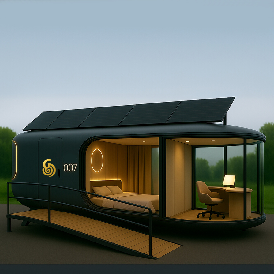 Modernes Space House aus nachhaltigen Materialien im GalaxiPark Croatia