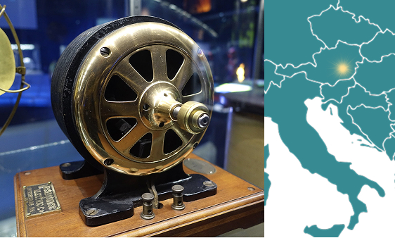 Ein Wechselstromgenerator in einem Museum