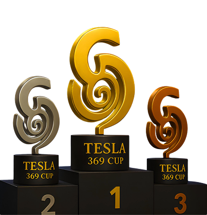 3 pokale mit dem Galaxipark Logo: gold, silber und kupfer